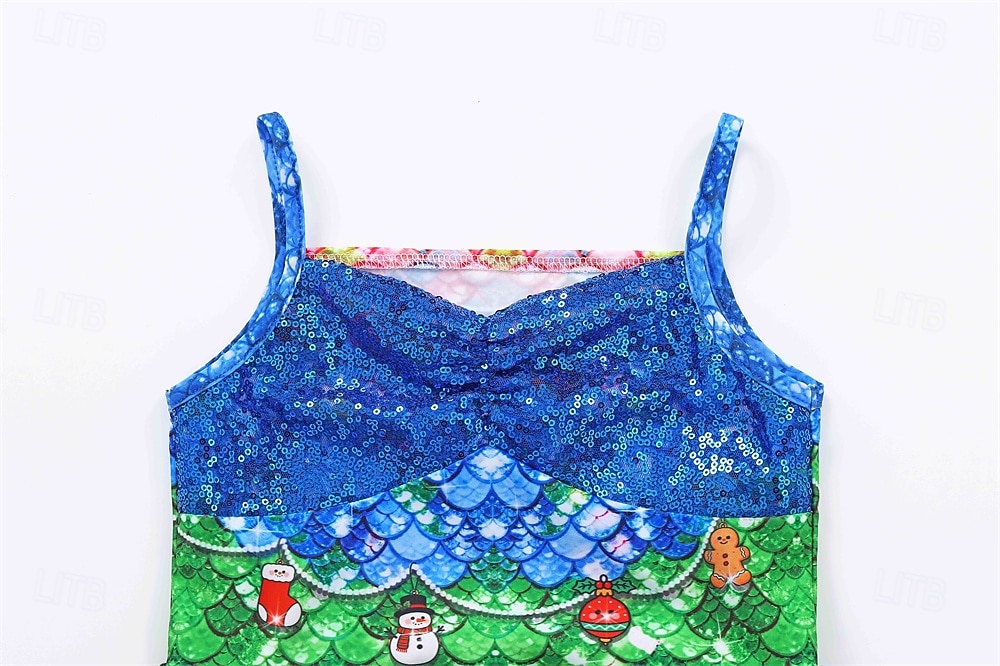 Sirène Princesse Sirène Robe Costume de soirée à thème Cosplay for Fille Enfant Carnaval Mascarade Soirée Fête de 2026 ? $25.99 –P4