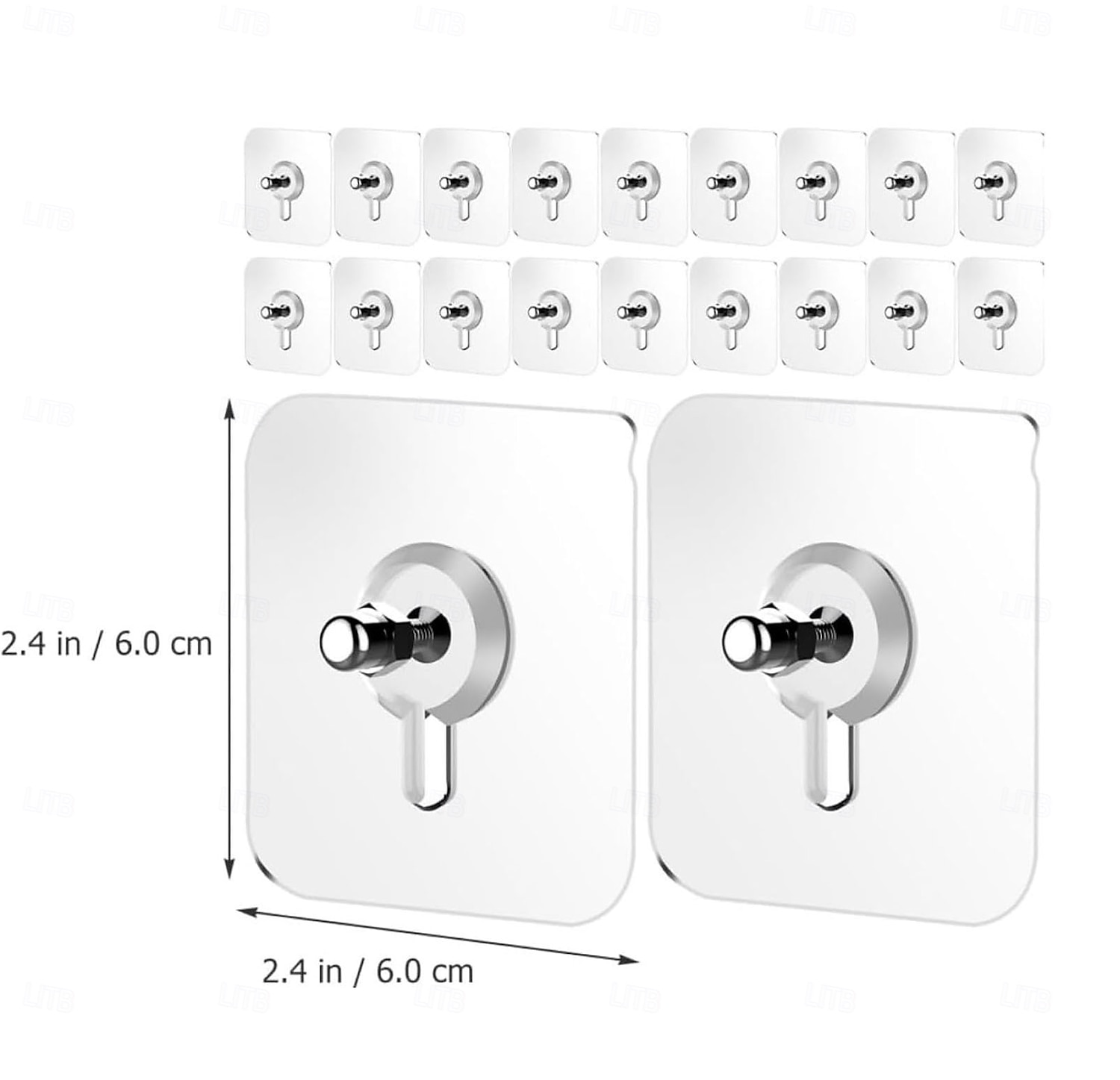 خطافات لاصقة بدون حفر، 20 قطعة من علاقات الصور بدون مسامير، خطافات جدارية لاصقة للتعليق، خطافات لولبية للتثبيت على الحائط، للتعليق على الحائط بدون مسامير للمطبخ والحمام والمنزل 2026 - $15.99 –P10
