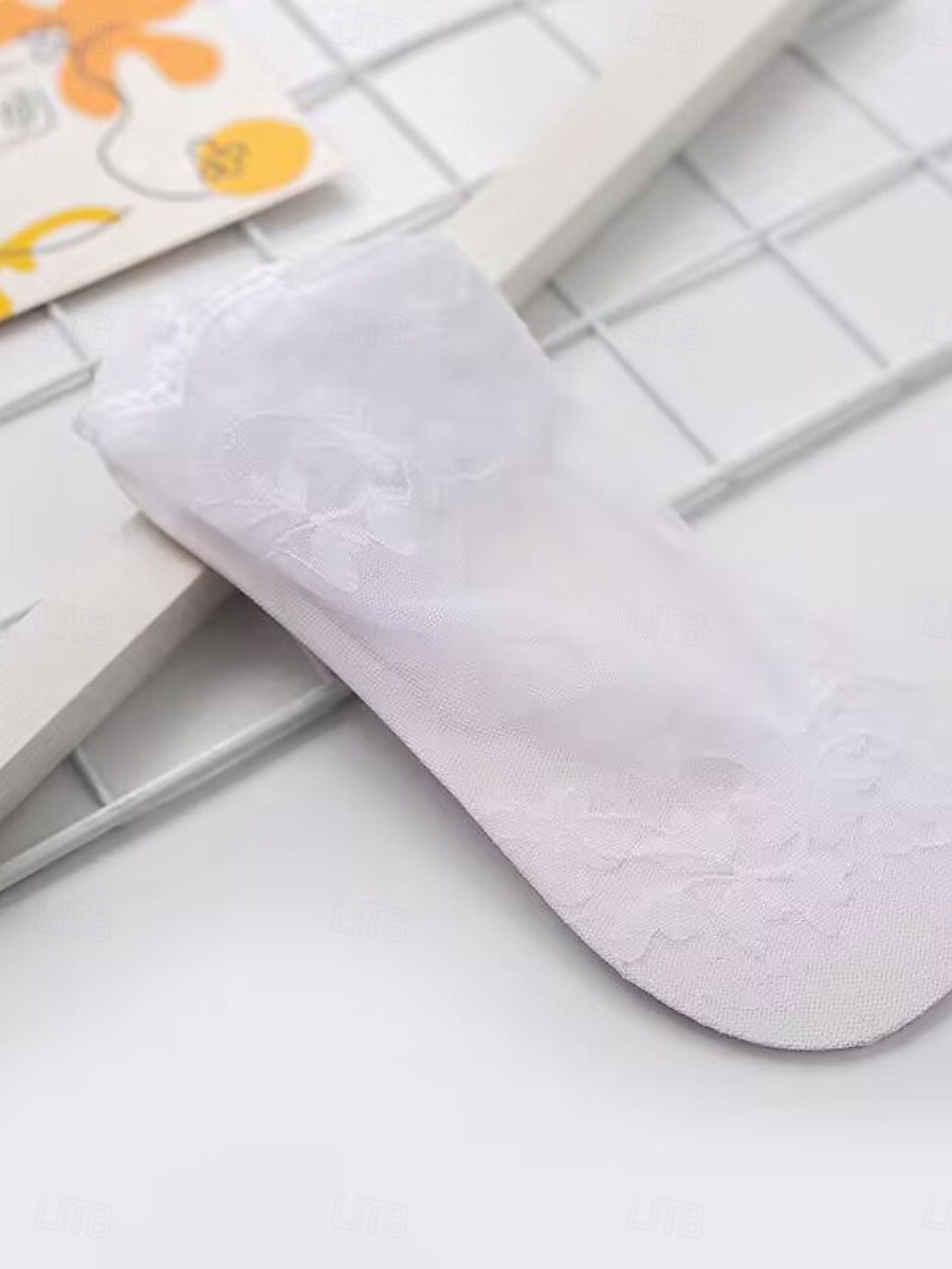 Naisten Nilkkasukat Päivittäin Koti ulko- Kukka Puuvilla Klassinen Vapaa-aika 1 pari 2026 - $4.99 –P3