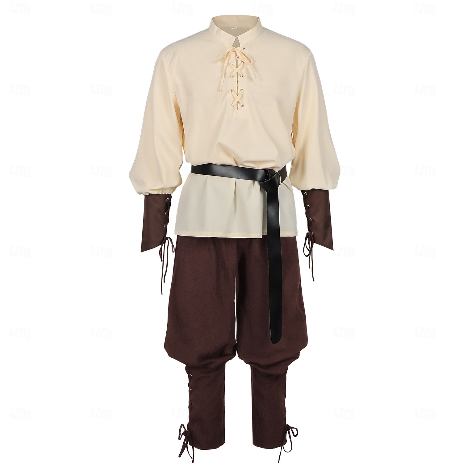 Średniowieczne Renesansowa Wymyślny kostium Długie rękawy Pirat Wiking Strój na bal maskowy Męskie Wiking Piracki Halloween Karnawał Spektakl LARP Ren Faire Dla dorosłych Koszula Spodnie Pas 2026 - $49.99 –P12