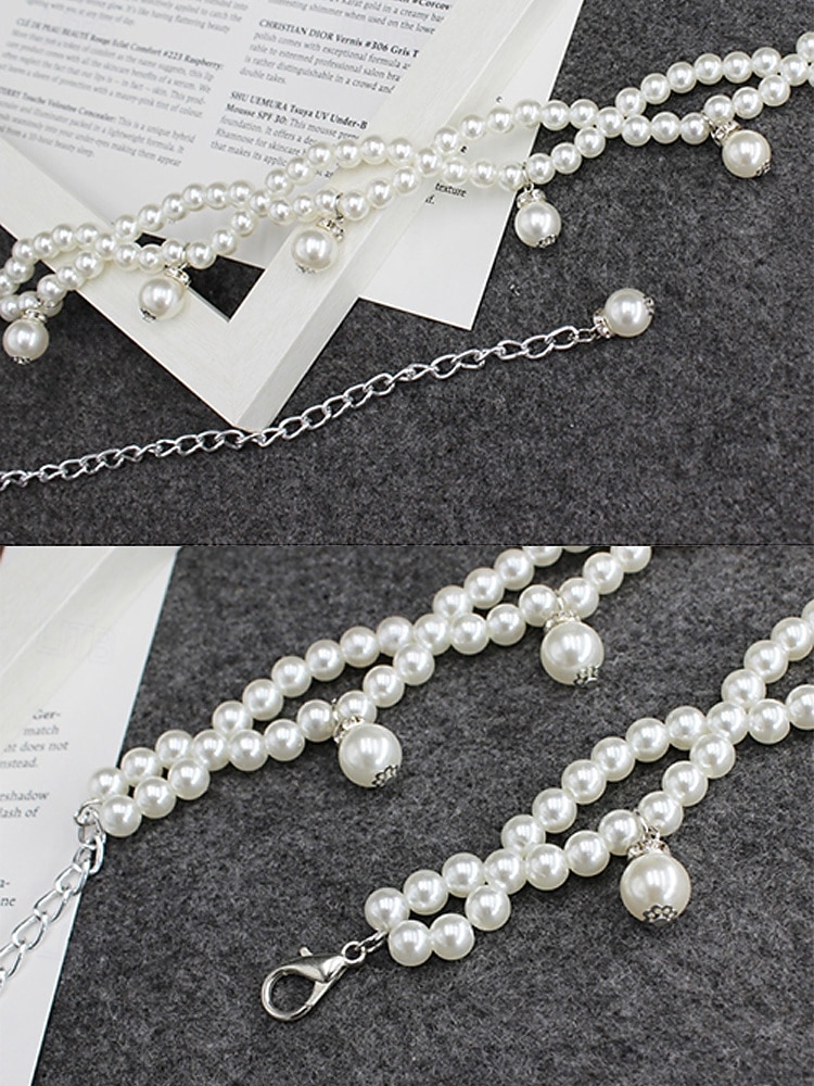 cintura da donna con catena in finte perle, elegante accessorio per abito da sposa, delicato gioiello regolabile per matrimoni, feste, eventi serali e occasioni formali del 2026 a $9.99 –P8