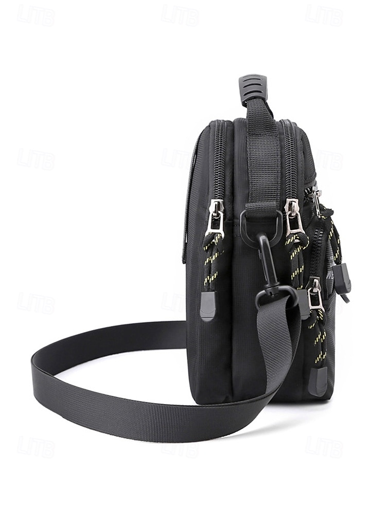 Wasserdichte Herren-Umhängetasche aus Polyester, leicht, geräumig mit mehreren Fächern, verstellbarem Gurt, in verschiedenen Farben erhältlich, ideal für Freizeit, Sport, Reisen und den Alltag. 2026 - $14.99 –P6