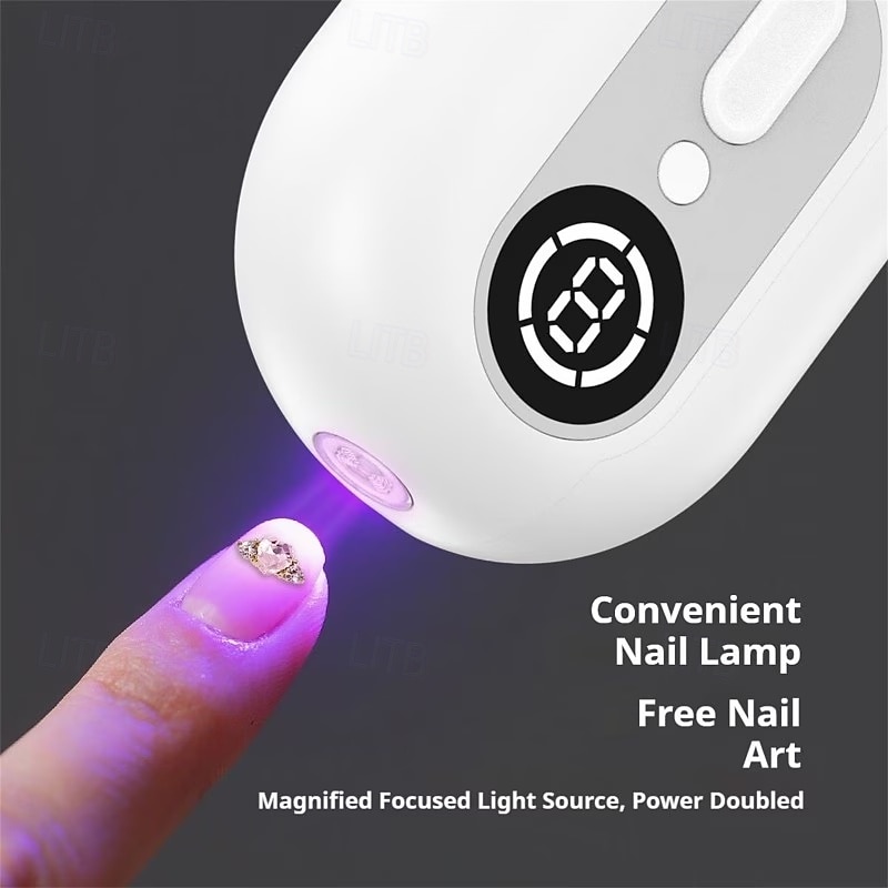 Электрическая пилочка для ногтей 4-в-1 с аккумулятором и светодиодной подсветкой, питанием от USB, обеспечивает салонное качество, имеет 2 скорости и подходит для женщин, мужчин, взрослых и пожилых 2026 - $45.99 –P10