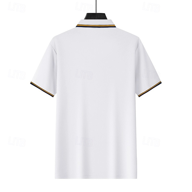 Hombre Camiseta de golf Camisetas polo piqué Casual Negocio Cuello polo acanalado Manga Corta Moda Básico Color sólido Plano Botones Verano Primavera Primavera & Otoño Ajuste regular Azul cielo 2026 - $11.99 –P2