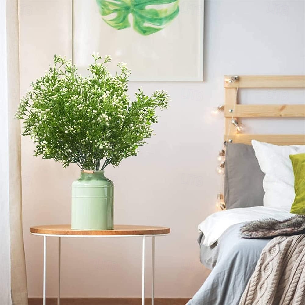 20 buntar konstgjorda utomhusväxter &blommor, babyns andetag &konstgjorda utomhusväxter av bär, konstgjorda buskar för utomhusbruk, blomsterarrangemang i plast 2026 - $34.99 –P4