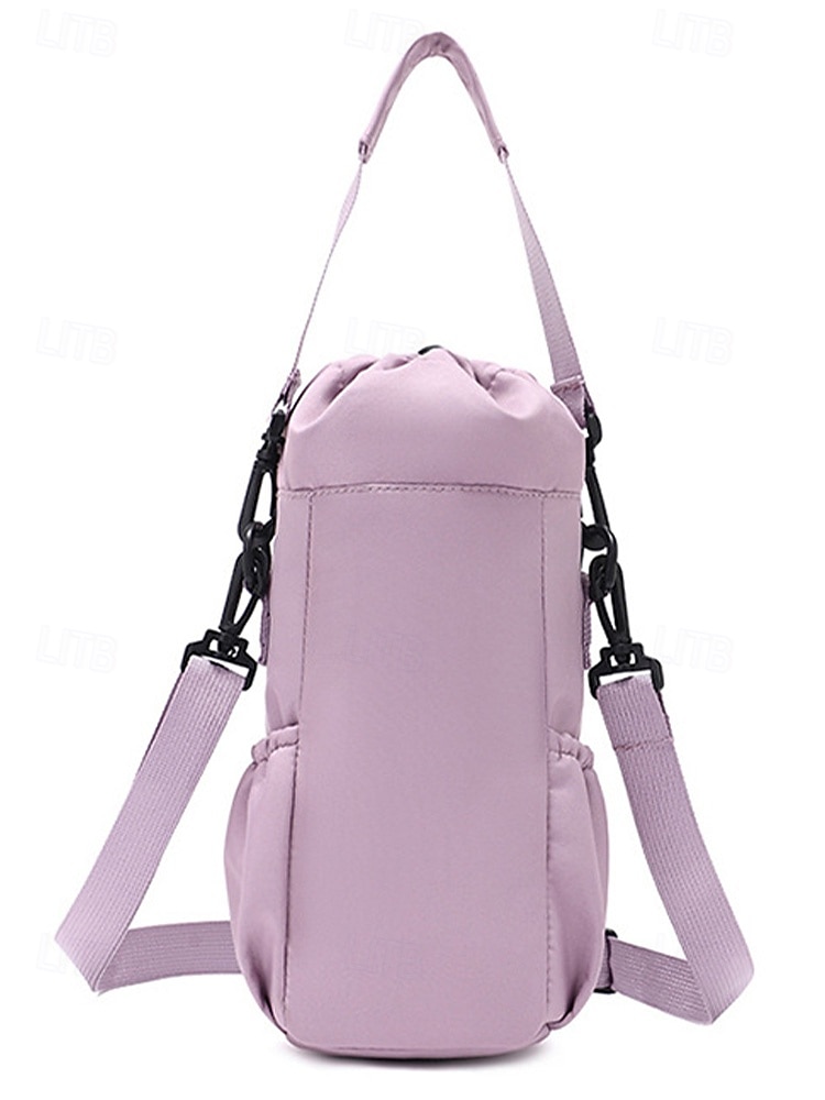 Női vízálló nejlon kulacstáska telefonzsebbel, többszínű keresztpántos hordozó fitneszhez, sporthoz, túrázáshoz és hétköznapi használatra, állítható vállpántos utazó italtartóval. 2026 - $11.99 –P6