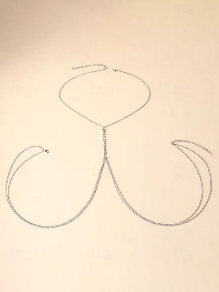 Dam Kroppskedja Silver Brun Legering Elegant Mode Standkläder 2026 - $7.99 –P8