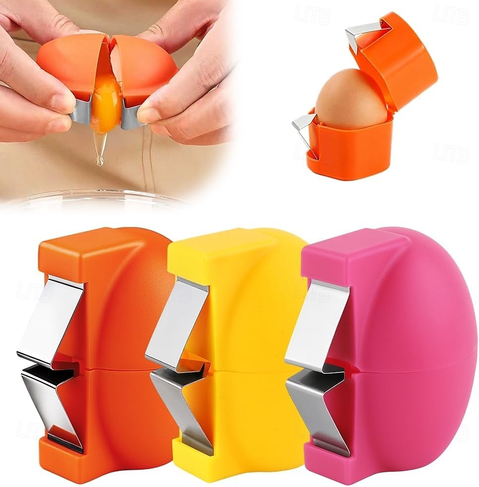 3 ouvre-coquilles d'œufs, outil de casse-œufs en acier inoxydable, séparateur d'œufs multifonctionnel pour œufs crus et durs, éplucheur et écaleur, accessoire de cuisine de 2026 ? $16.99 –P1
