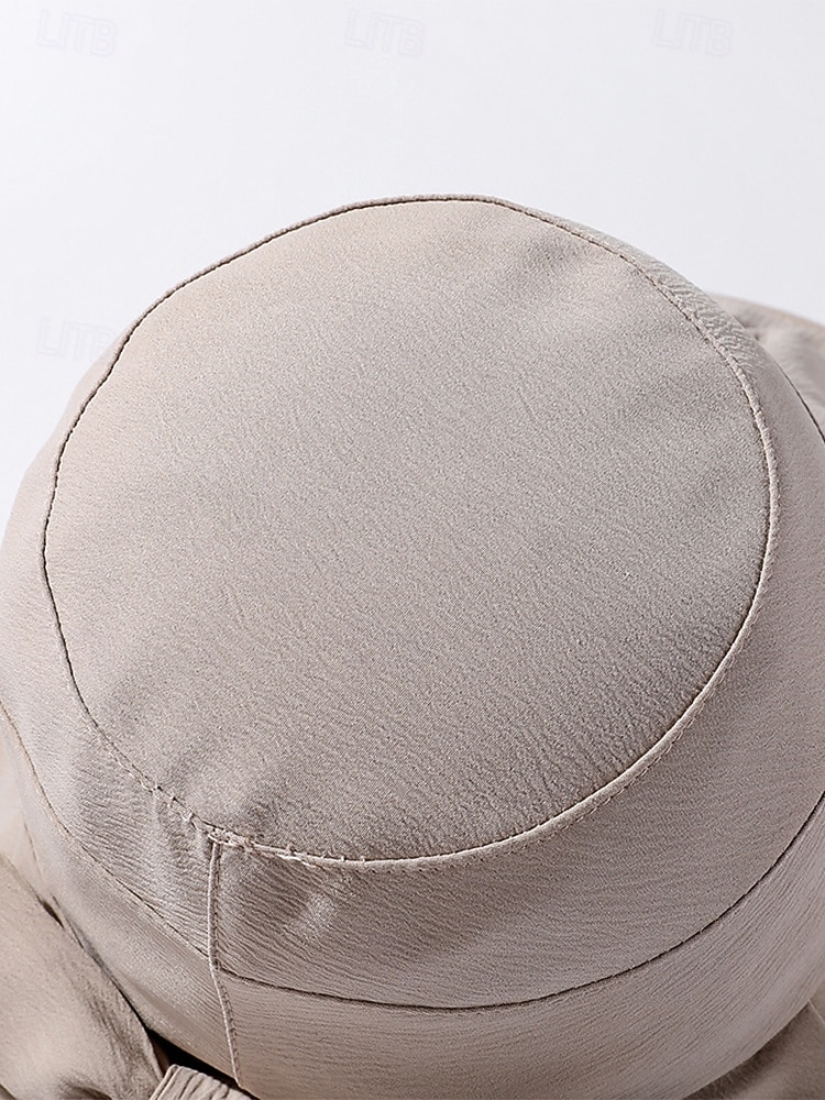 قبعة شمسية نسائية من البوليستر بحافة عريضة مزينة بفيونكة، قابلة للطي لحماية من الأشعة فوق البنفسجية، متوفرة بألوان متعددة، لون أنيق مناسب لعطلة الربيع والارتداء اليومي غير الرسمي 2026 - $11.99 –P13