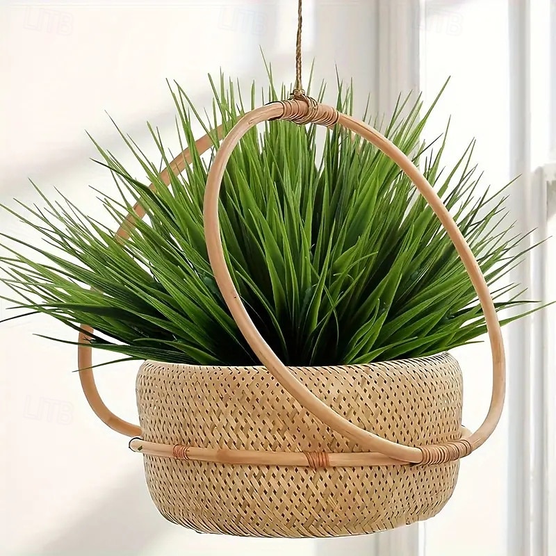 12 יחידות חבילות דשא אביב מלאכותי, צמחי ירק מלאכותיים עם 7 מזלגות, גבעולי דשא מלאכותיים לקיר צמחים, גינה, בית &קישוט האירוע 2026 - $19.99 –P1