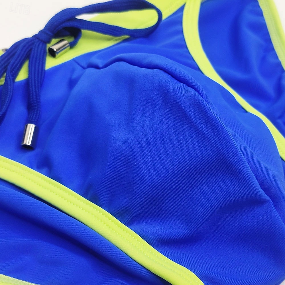 Férfi Úszónadrágok Fürdőnadrág Boxer fazonú fürdőnadrágok Színblokkolás Zsinór Gyors szárítás Rugalmas Légáteresztő Alsók Szörfözés Vízi sportok Úszás Nyár 2026 - $13.99 –P45