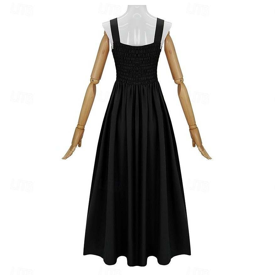 Vintage Medieval Renaissance Long Length Dress Fairy Lace up A-Line Fancy Dress Women's Fantasy Halloween Carnival Masquerade Renaissance Fair LARP Retro Theme Party Adults Dress 2026 - $74.99 –P12