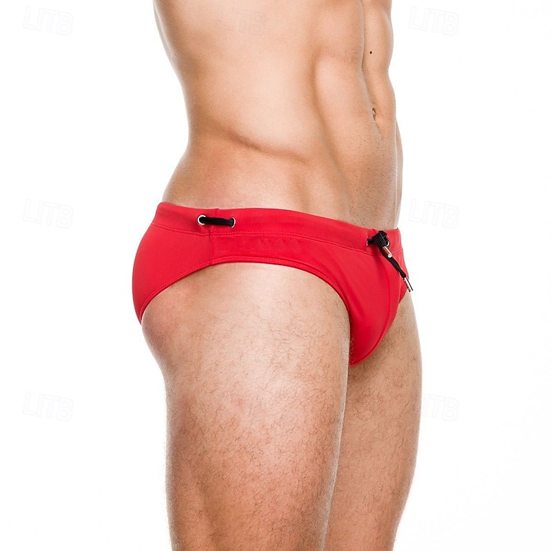 Per uomo Costume da bagno Costume da Bagno Slip mare Tinta unita Coulisse Asciugatura Rapida Elastico Traspirante Pantaloni Surf Sport Acquatici Nuoto Estate del 2026 a $13.99 –P5