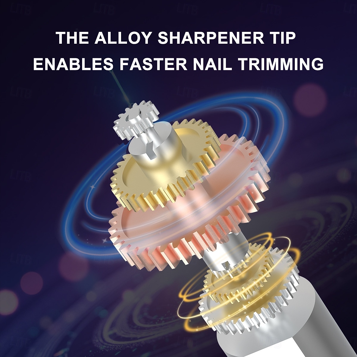 Электрическая пилочка для ногтей 4-в-1 с аккумулятором и светодиодной подсветкой, питанием от USB, обеспечивает салонное качество, имеет 2 скорости и подходит для женщин, мужчин, взрослых и пожилых 2026 - $45.99 –P7