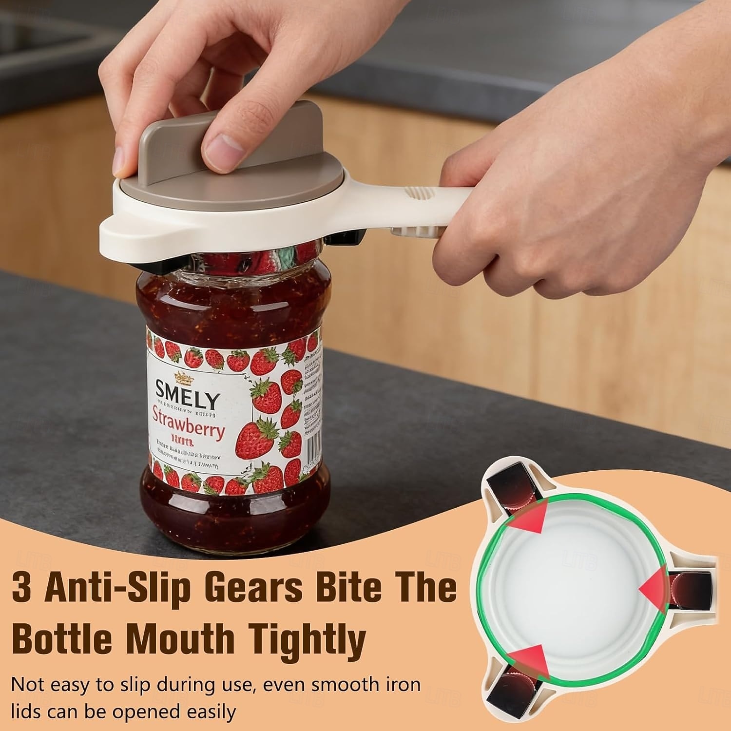 4 in 1 Multi-Purpose Jar Opener, 1Pc/2Pcs Adjustable Stainless Steel Jar Opener, Multi-Functional Retractable Jar & Bottle Openers, Multi Size Lid Tool for Jars Cans Wine Bottles, Home Kitchen Helper 2026 - $15.99 –P6