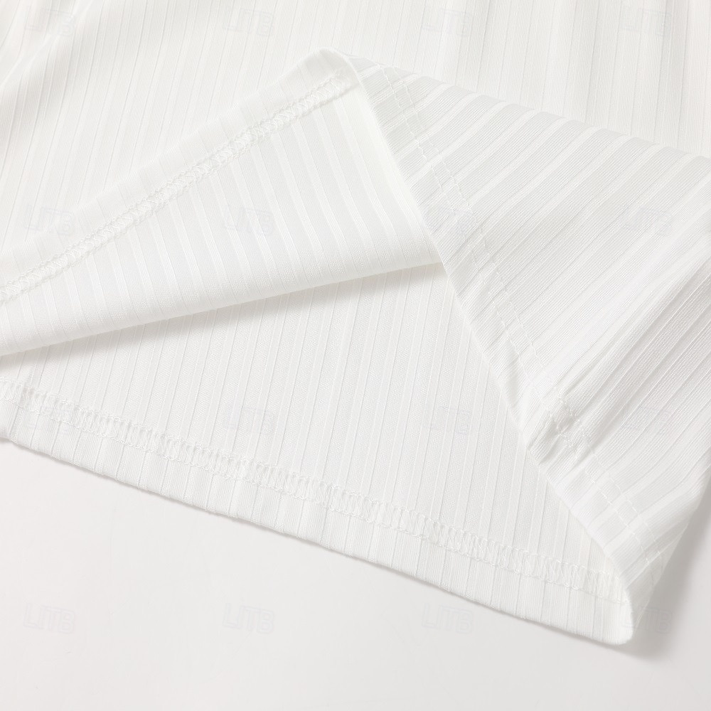 Per uomo Maglietta Canotta Muscolare Maglietta a Maglia a Coste Manica Corta Maniche Corte Scollo a V Con intaglio Estate Primavera Tutte le stagioni Semplice Testurizzato Striscia di Fossa Moda del 2026 a $21.99 –P3