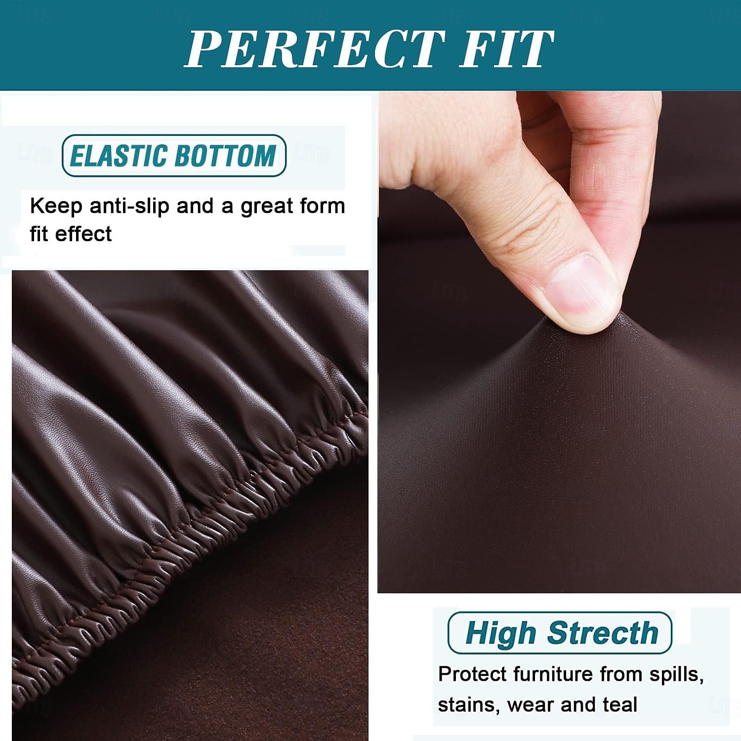 4 шт. эластичных водонепроницаемых чехлов для барных стульев из искусственной кожи, круглые кожаные чехлы для сидений барных стульев с эластичными лентами. 2026 - $28.99 –P4