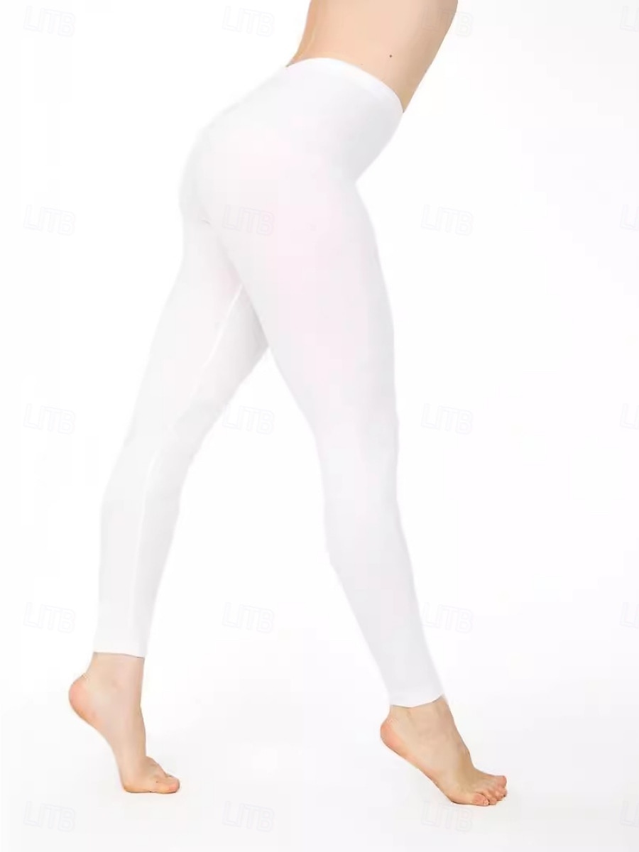 Damskie Spodnie Getry Moda Moda miejska Podstawowy Do kostek Wysoka talia Równina Elastyczny pas Komfort Elastyczny Codzienny Na zewnątrz Sport Jasnoszary Ciemnoszary Błękit jeziora Fiołkowy Wiosna 2026 - $12.99 –P5