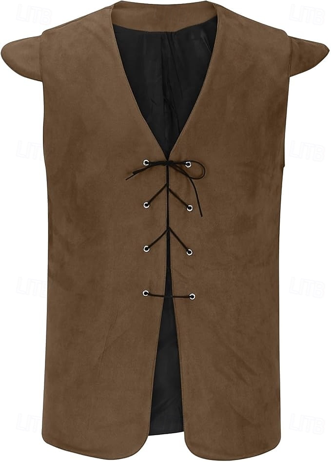Kostymer i middelalderstil Renessanse سترة Pirat Knekt Viking Kostyme Herre Viking Pirat Halloween Karneval Ytelse LARP Ren Faire Voksne Vest 2026 - $27.99 –P4