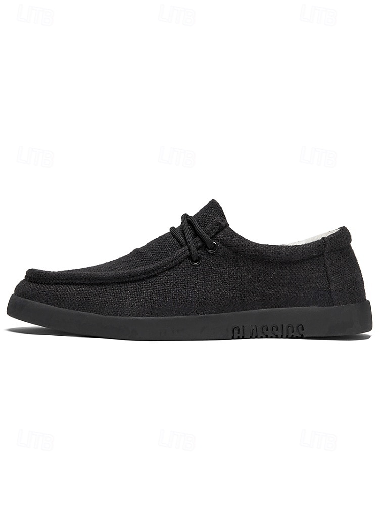 Miesten beigenväriset espadrille-slip-on-kengät, pehmeä kangaspäällinen, rento mukavuuspohja, rento ulkoilutyyli lomalle, kävelyyn ja matkustamiseen 2026 - $34.99 –P7