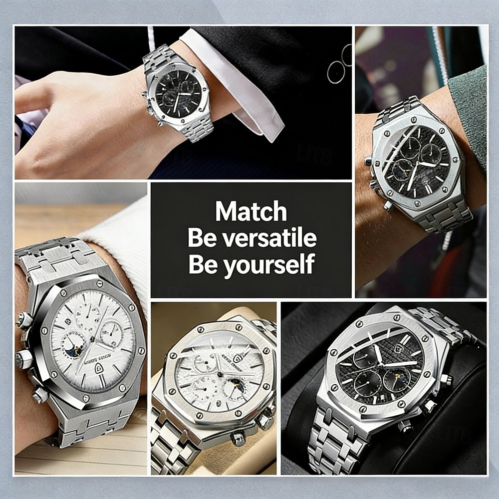 Luxury Men's Automatic Watch, Fashionable Casual Sports Watch, Men's Watch, Men's Best Gift Choice 2026 - $32.99 –P12