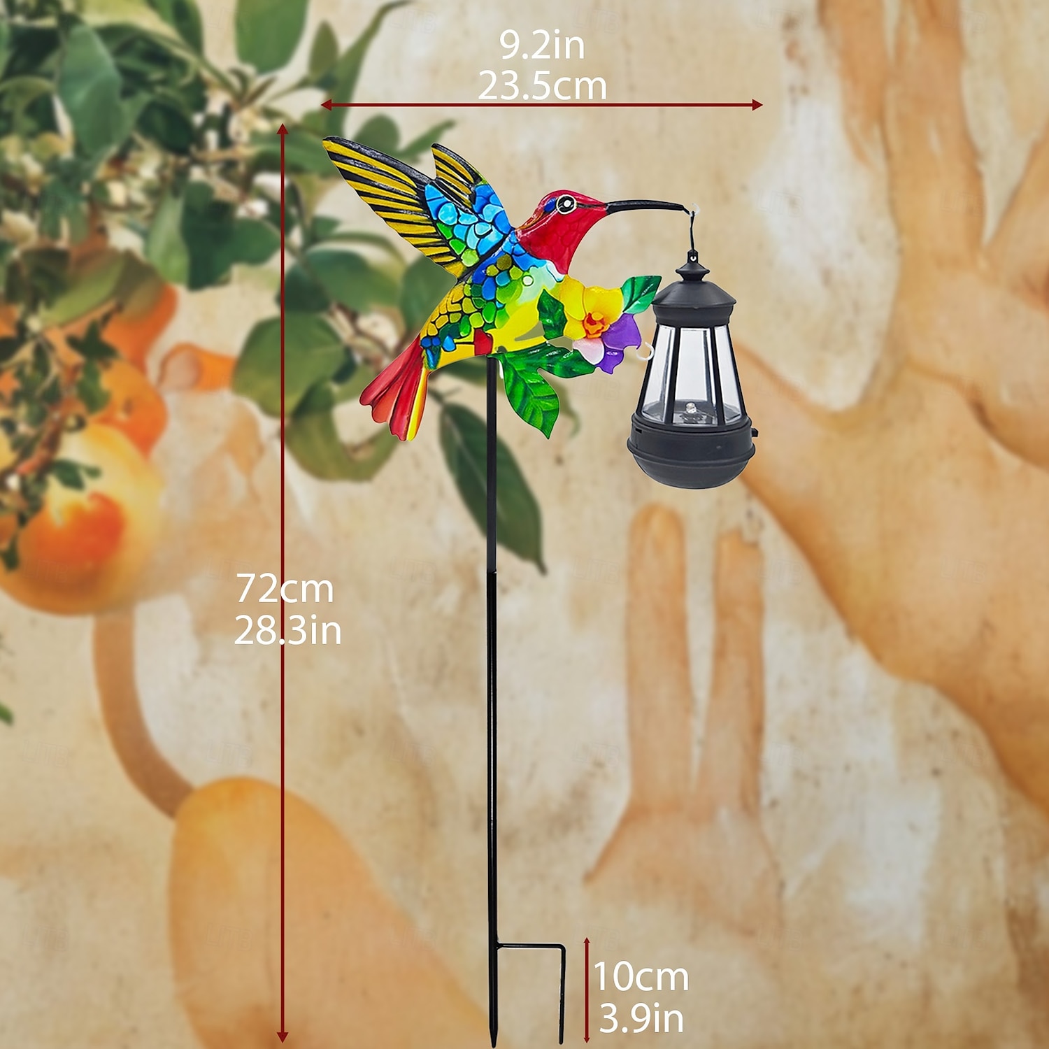 Lámpara solar de colibrí para exteriores, luz de camino de jardín con estaca de metal impermeable, decoración de paisaje de patio de 72 cm para patio, césped, granja y jardín. 2026 - $19.99 –P5
