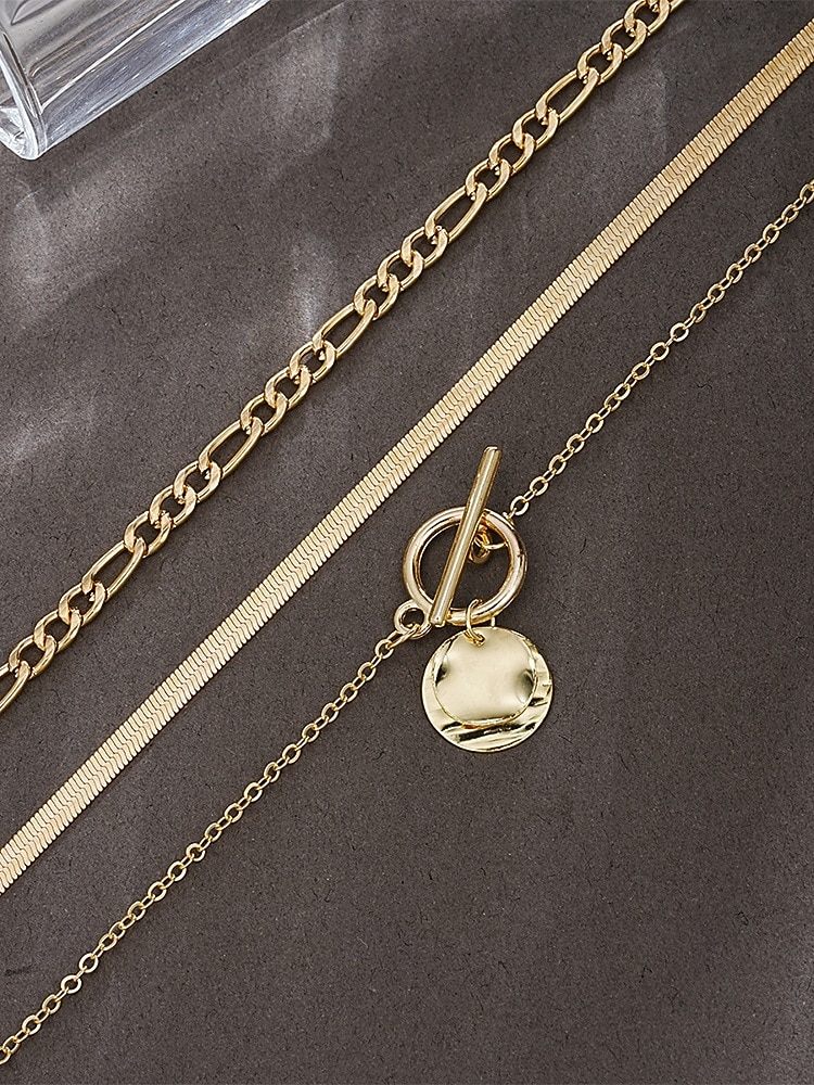 Dámský náhrdelník z bohémské slitiny, zlatá a stříbrná barva, ideální na dovolenou i běžné nošení. 2026 - $7.99 –P7