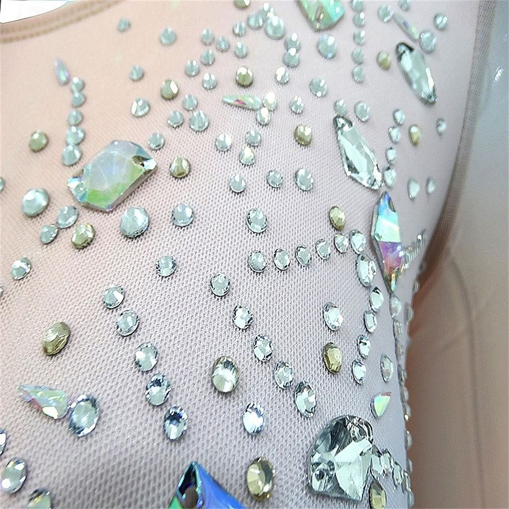 Abito da pattinaggio artistico Ragazze Pattinaggio sul ghiaccio Vestito Azzurro cielo Patchwork Orlo asimmetrico Elasticizzato Allenamento Competizione Vestiti da pattinaggio sul ghiaccio Classico del 2026 a $224.19 –P7