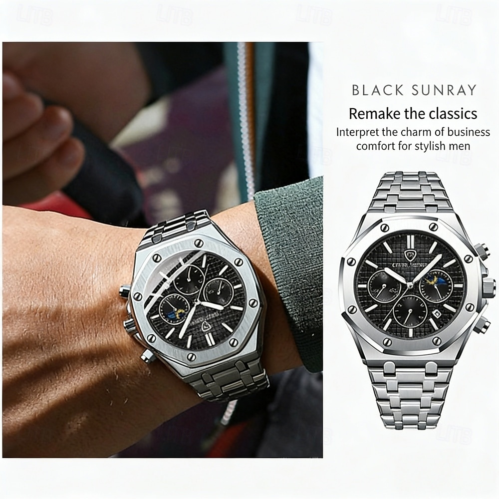 Luxury Men's Automatic Watch, Fashionable Casual Sports Watch, Men's Watch, Men's Best Gift Choice 2026 - $32.99 –P10