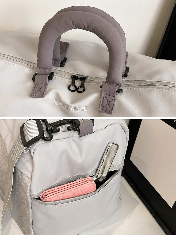 Γυναικεία πολύχρωμη αδιάβροχη τσάντα duffle από πολυεστέρα, μεγάλης χωρητικότητας, ρυθμιζόμενο λουράκι, ιδανική για διακοπές, καθημερινή χρήση και αθλητικές δραστηριότητες 2026 - $19.99 –P11