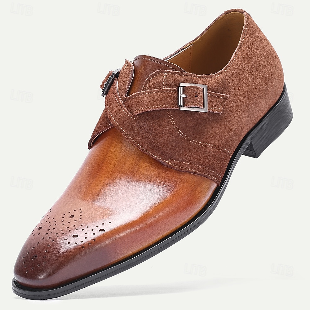 Men's Genuine Leather Double Monk Strap Formal Shoes, Elegant Design for Weddings, Special Events and Professional Wear 2026 - $94.99 –P1