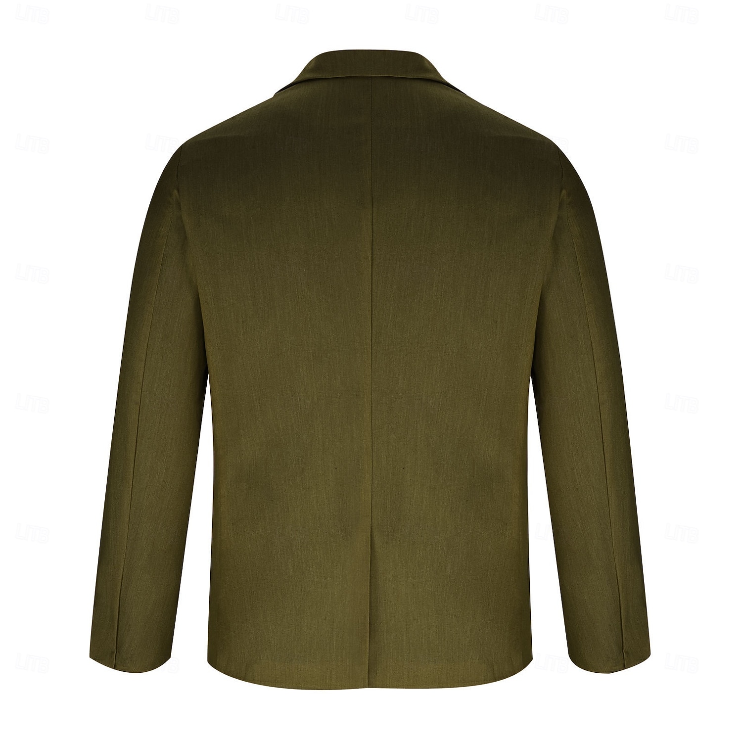 Homens Jaqueta Blazer Colar de entalhe Moda Leve Casual Cor Sólida Blazer Preto Verde Claro Vermelho Moderno Comum 1 Butão de 2026 por $40.99 –P11