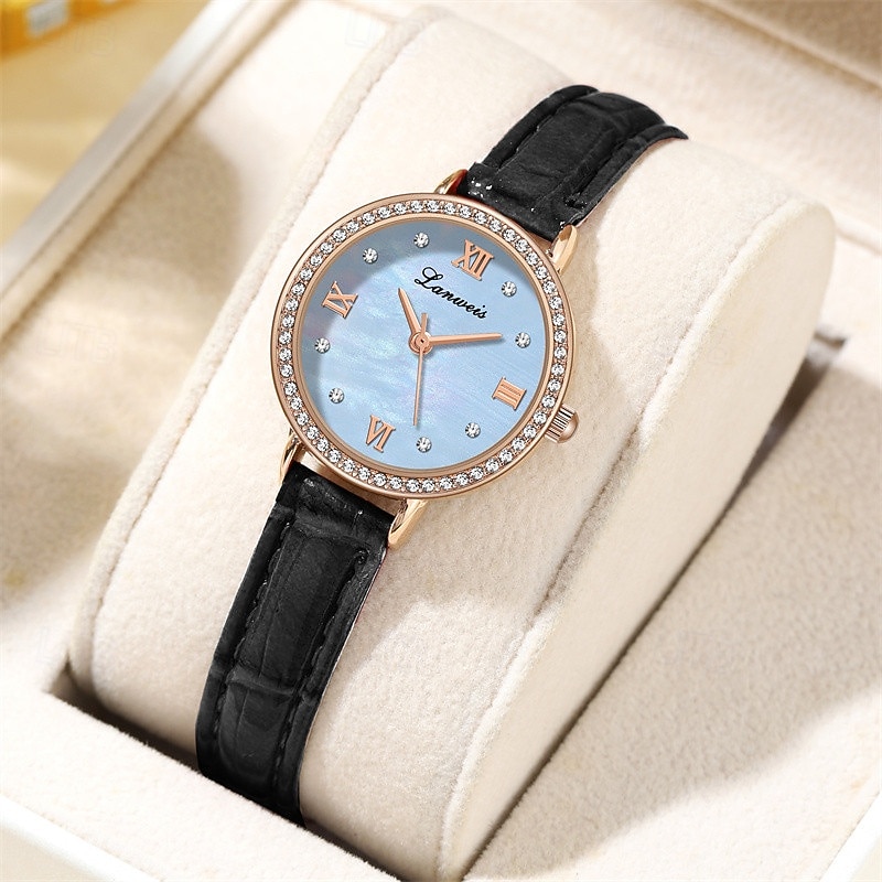 Muttertagsgeschenk 1 originale Business-Stil Perlmutt-Muster-Uhr modische Damen-Uhr Ipx7 wasserdicht Freizeit Sport Quarz-Armbanduhr für Frauen Box 2026 - $17.99 –P8