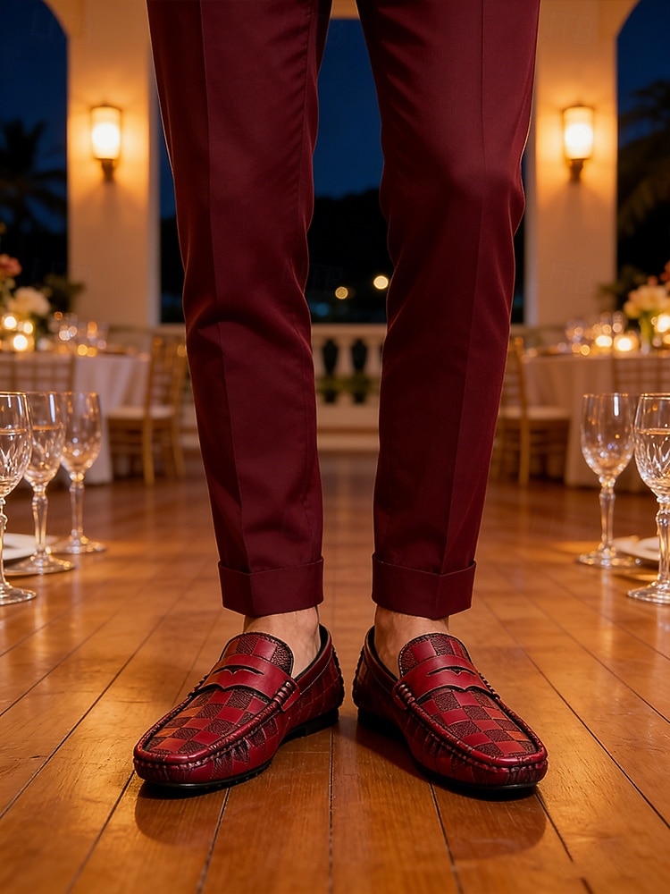 Mocasines sin cordones de piel sintética color tostado para hombre, modernos y versátiles, perfectos para noches de resort y veladas relajadas. 2026 - $54.99 –P2