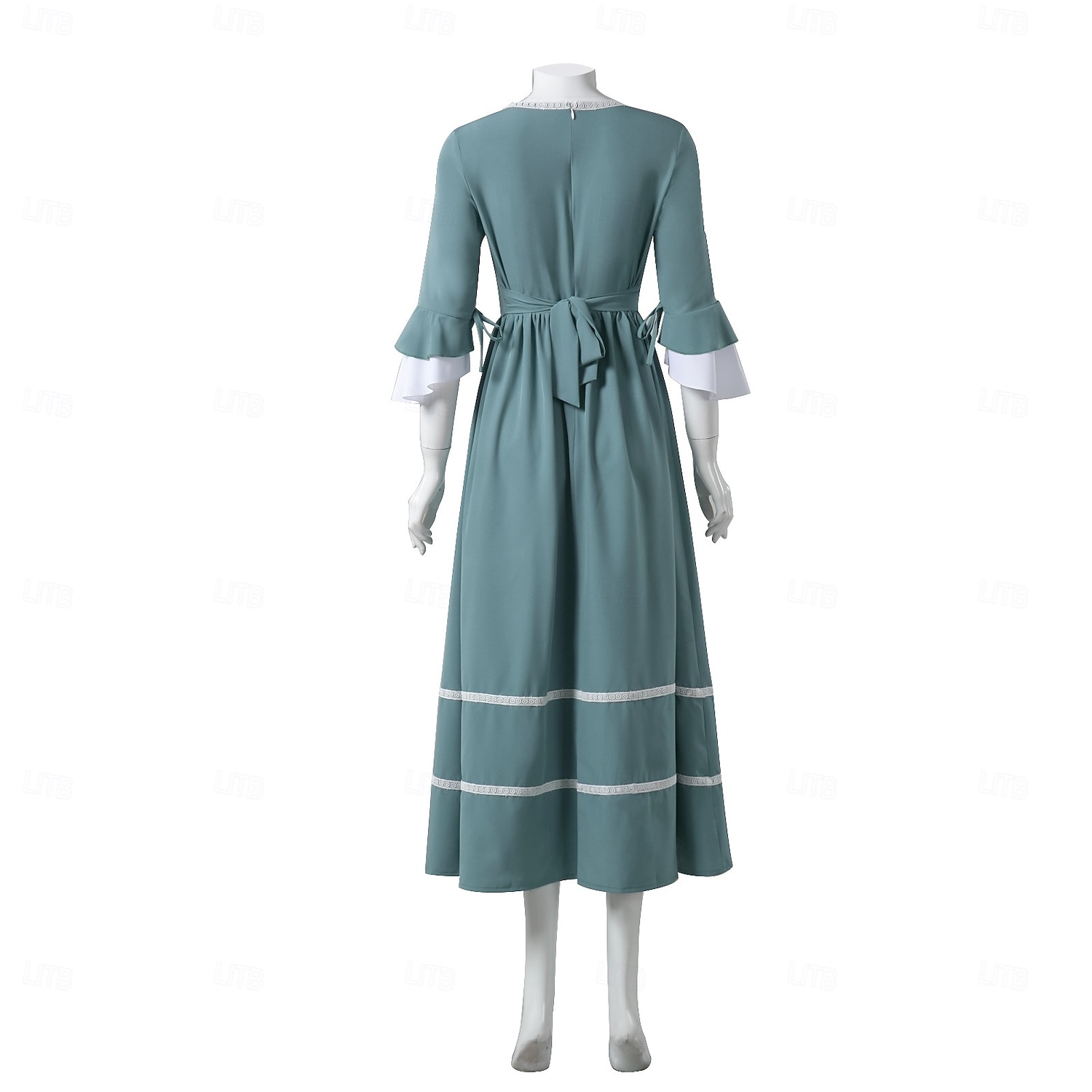 Retro Antiguo Medieval Renacimiento Hasta el Suelo Vestidos Campana Princesas Escote Cuadrado Disfraz Mujer Fantasía Víspera de Todos los Santos Carnaval Mascarada Feria del Renacimiento LARP Adulto 2026 - $59.99 –P4