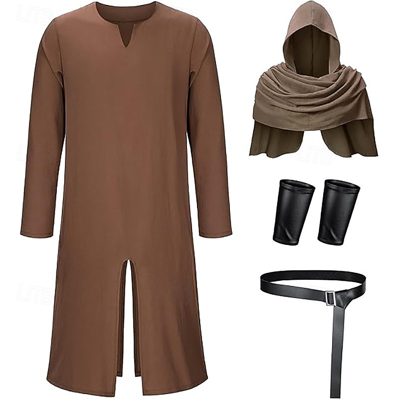 Mittelalterlich Renaissance Ausgefallene Kostüme Armschützer Tunika Krieger Wikinger Kostüm Herren Halloween Karneval Leistung LARP Renaissance-Messe Erwachsene Kostüm 2026 - $54.99 –P9