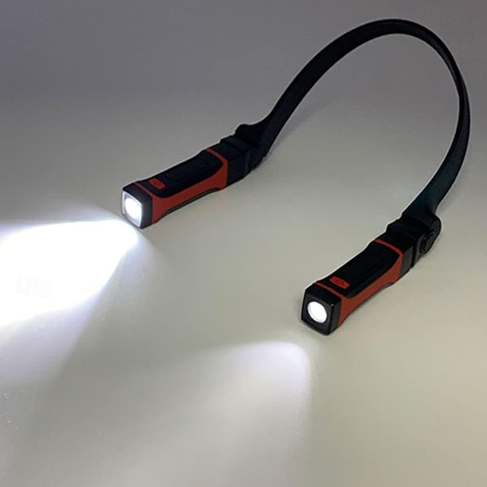 Pracovní světlo, odnímatelné, dobíjecí, LED pracovní světlo s magnetickou základnou, handsfree mechanické světlo, kolem krku 2026 - $35.99 –P6