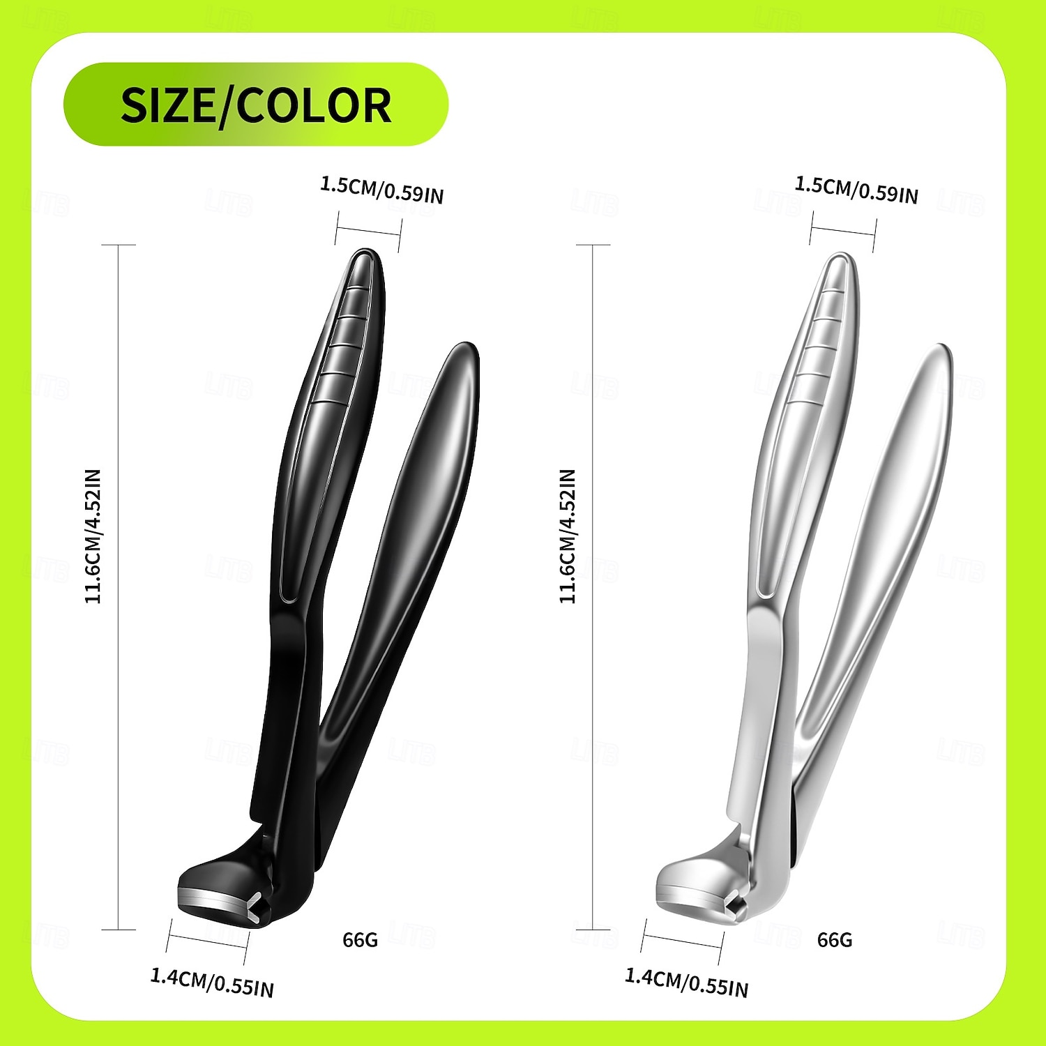 tagliaunghie curvo in acciaio inossidabile, tagliaunghie anti-schizzi a mascella larga, tagliaunghie ergonomico per impieghi gravosi per unghie incarnite &unghie spesse, strumento portatile per la del 2026 a $26.99 –P3