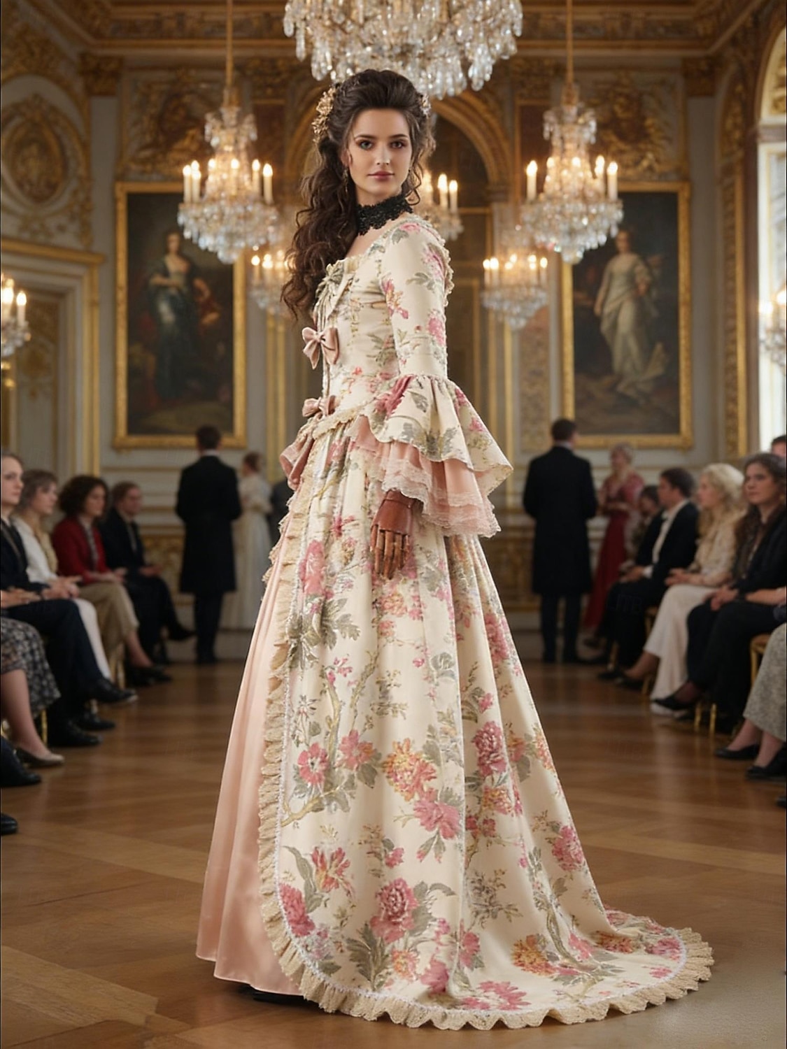 Rococò Barocco Vittoriano Lunghezza al pavimento Vestito Abito da Ballo Manica del polsino svasato Principessa Sposa Abito da ballo Costume Halloween Carnevale Mascherata Matrimonio Performance del 2026 a $137.99 –P11