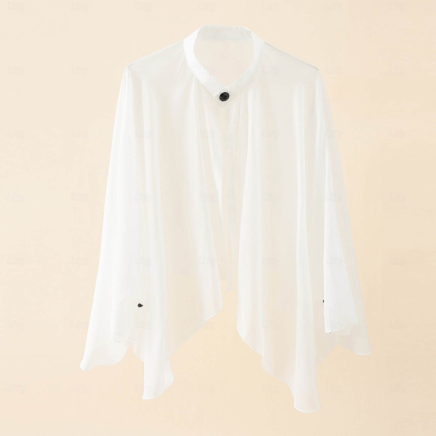 Scialle Donna Scialli della Madre Scialli della Sposa Scialli dell'Ospite di Nozze Mantella Elegante Signore Formale Manica Lunga Chiffon Stole da matrimonio Con Bottoni Per Quotidiano Estate del 2026 a $22.99 –P3