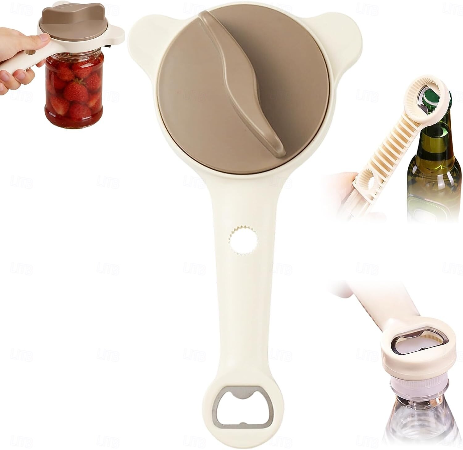 4 in 1 Multi-Purpose Jar Opener, 1Pc/2Pcs Adjustable Stainless Steel Jar Opener, Multi-Functional Retractable Jar & Bottle Openers, Multi Size Lid Tool for Jars Cans Wine Bottles, Home Kitchen Helper 2026 - $15.99 –P3