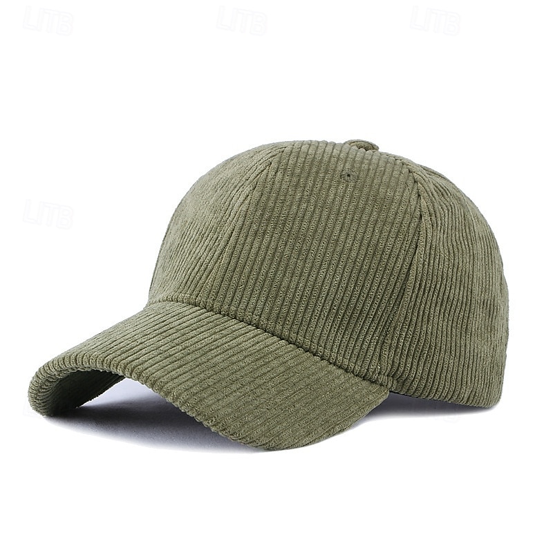 Unisexe Casquette de baseball Noir Jaune Velours côtelé Bandes Pur Chaud ancien Occasionnel Occasionnel Quotidien Vêtements de rue Couleur Unie Protection solaire de 2026 ? $9.49 –P4