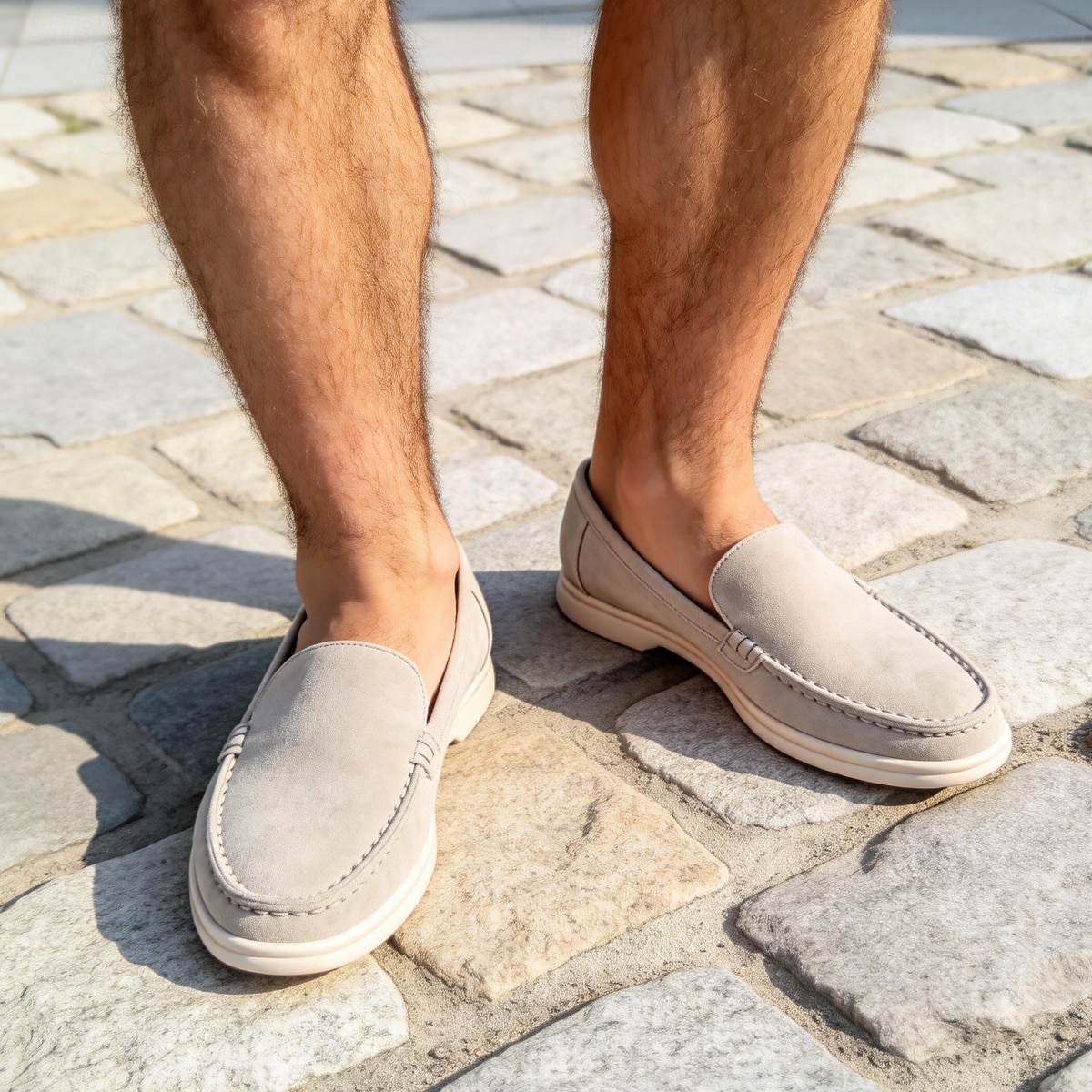 scarpe casual slip-on da uomo, tomaia in pelle scamosciata comoda, facili da indossare, perfette per la spiaggia, il resort e lo stile delle vacanze del 2026 a $42.99 –P10
