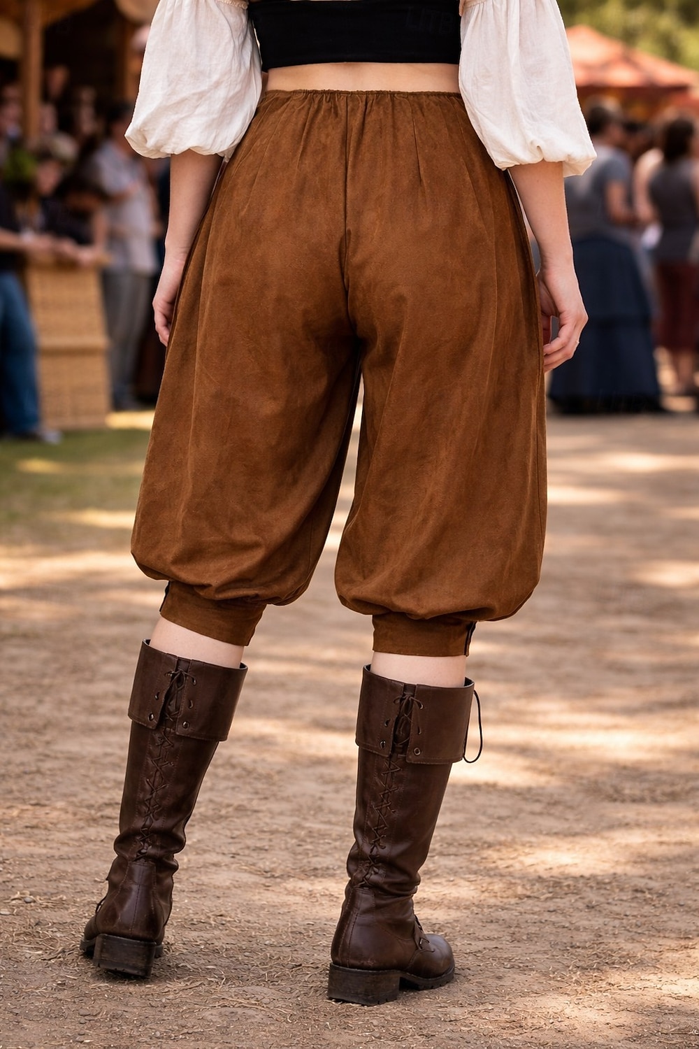Mittelalterlich Renaissance Steampunk Piratenhose Pirat Kostüm Damen Vikinger Seeräuber Fantasie Leistung LARP Renaissance-Messe Erwachsene Hose Frühling 2026 - $42.99 –P8