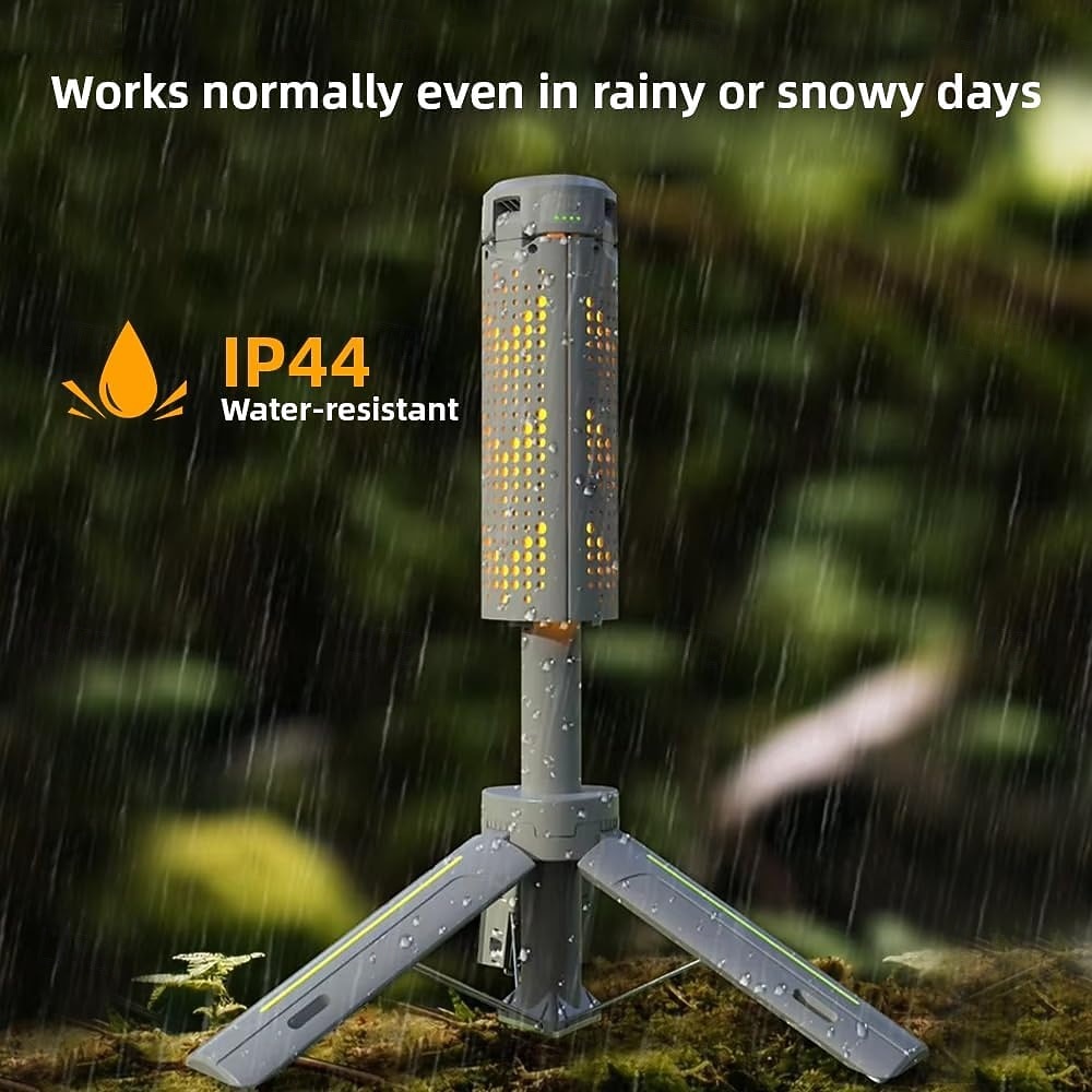 Аккумуляторный кемпинговый и рабочий фонарь на 8000 мАч с регулируемой подставкой, длина 1 метр, мощность 3000 люмен, беспроводной рабочий фонарь с 3 регулируемыми головками, диммируемый аварийный 2026 - $82.99 –P2