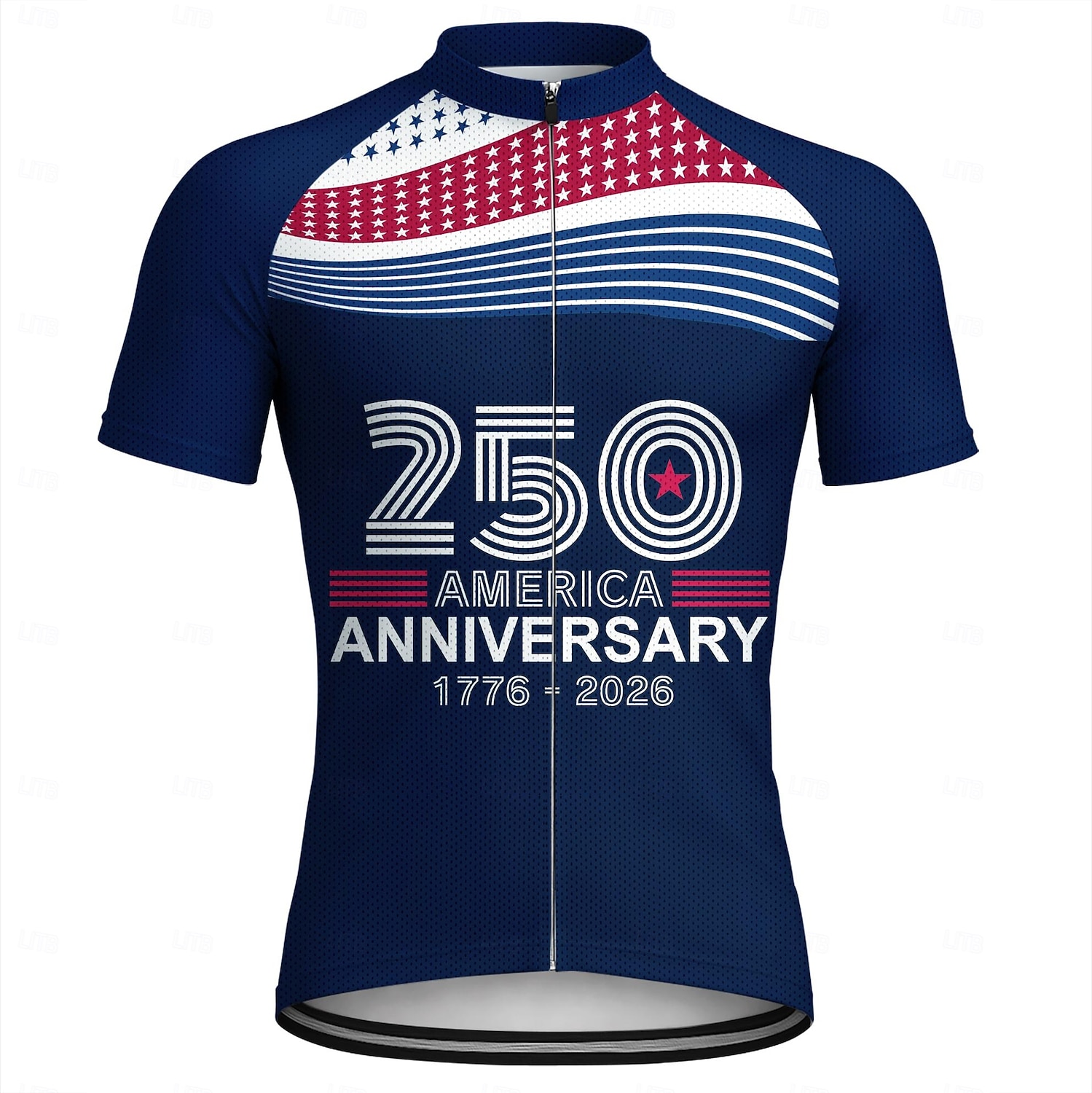 America's 250th Anniversary Independence Day Men Cycling Jersey Downhill Jersey American US Flag Short Sleeve Bike Jersey T Shirt with 3 Rear Pockets UV Resistant Fast Dry With Pockets Front Zipper 2026 - $30.99 –P1
