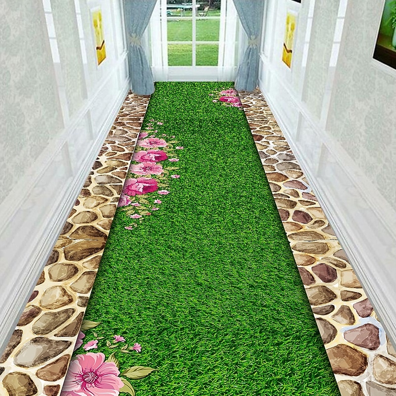 Loperkleed met 3D optische illusie, 2D plat bedrukt tapijt voor woonkamer, slaapkamer, volledige dekking, hal, gang, aanpasbare vloermat, antislip keukendeurmat 2026 - $8.99 –P10