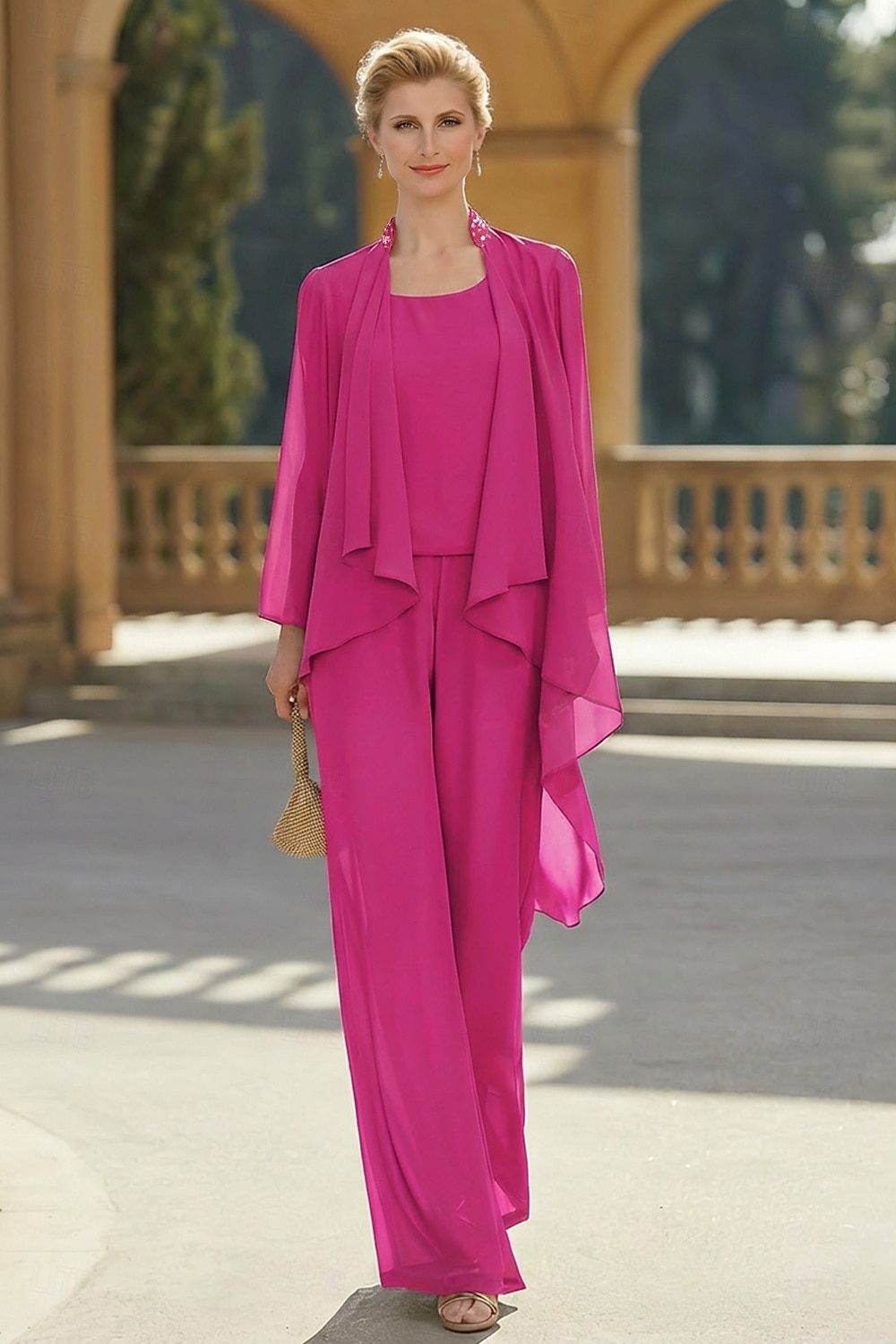 Kvinnes Stola Shrug Mors Stola Frakker  Jakker Elegant Solbeskyttelse Lange Ermer Chiffon Bryllups Gjest Stola med Perler Fest Kveld Vår  Høst å imponere 2026 - $49.99 –P11