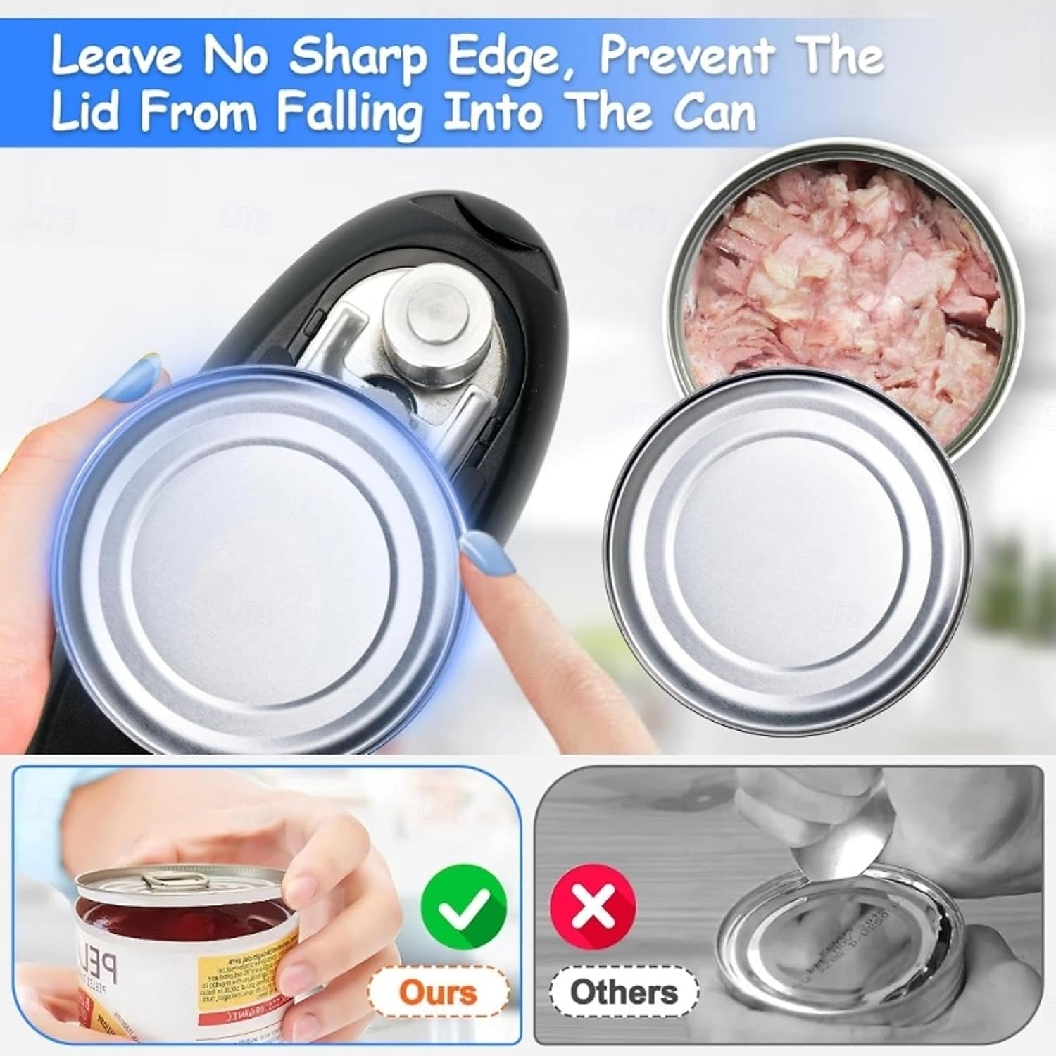 Electric Can Opener Automatic Jar Opener Portable Rechargeable Kitchen Can Opener Hands-Free Easy Pull One Touch Tin Can Opener 2026 - $41.99 –P5