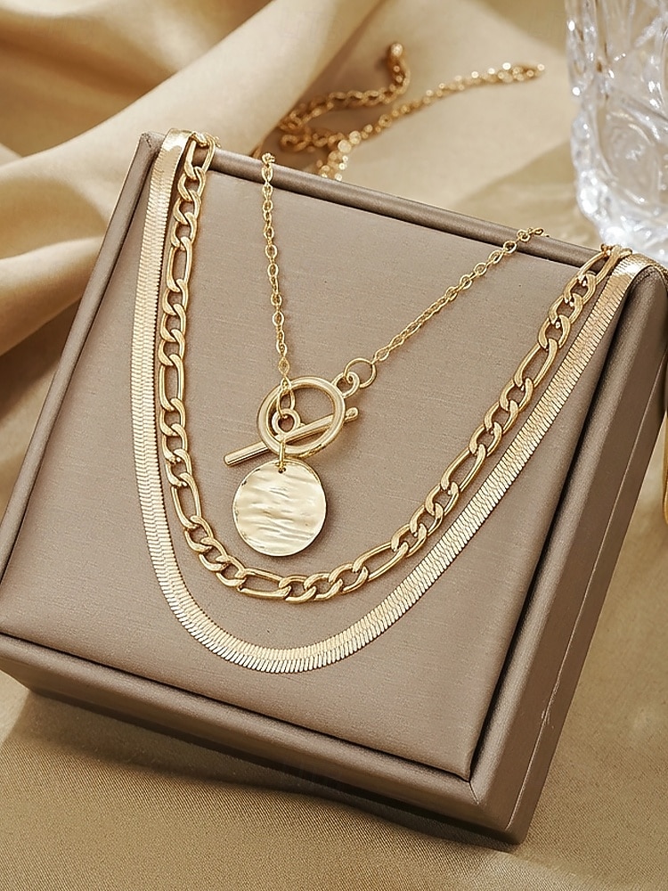 Dámský náhrdelník z bohémské slitiny, zlatá a stříbrná barva, ideální na dovolenou i běžné nošení. 2026 - $7.99 –P4